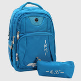 Turquoise 18 Inches Backpack + Pencil Case - Ourkids - B.Z.