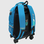 Turquoise 18 Inches Trolley Backpack + Pencil Case - Ourkids - B.Z.