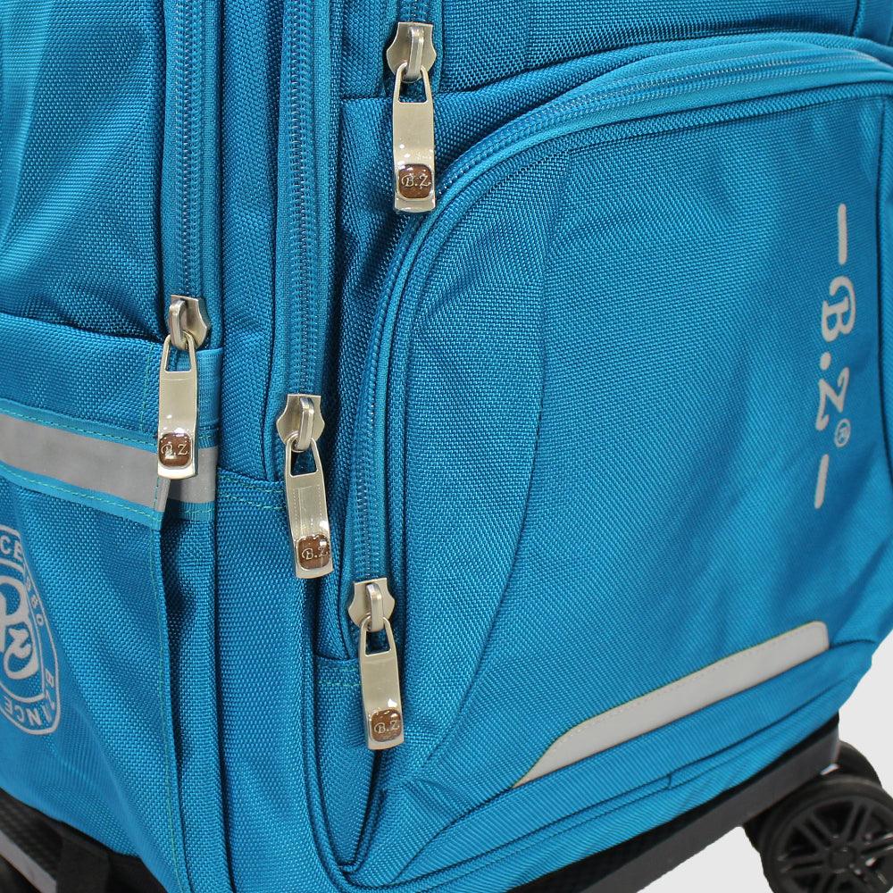 Turquoise 18 Inches Trolley Backpack + Pencil Case - Ourkids - B.Z.