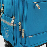 Turquoise 18 Inches Trolley Backpack + Pencil Case - Ourkids - B.Z.