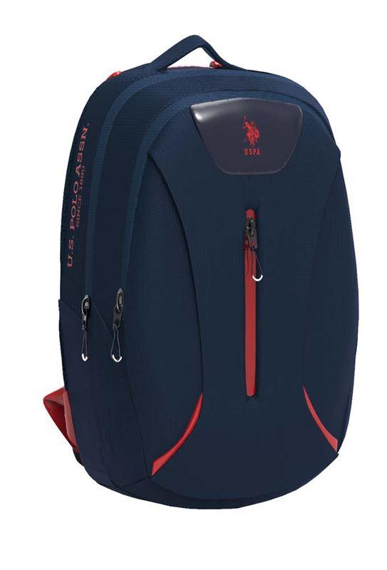 U.S. Polo Assn. Three Compartment Navy Blue Backpack - Ourkids - U.S. Polo Assn.