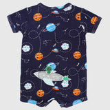 UFO Short-Sleeved Romper - Ourkids - Mini Me