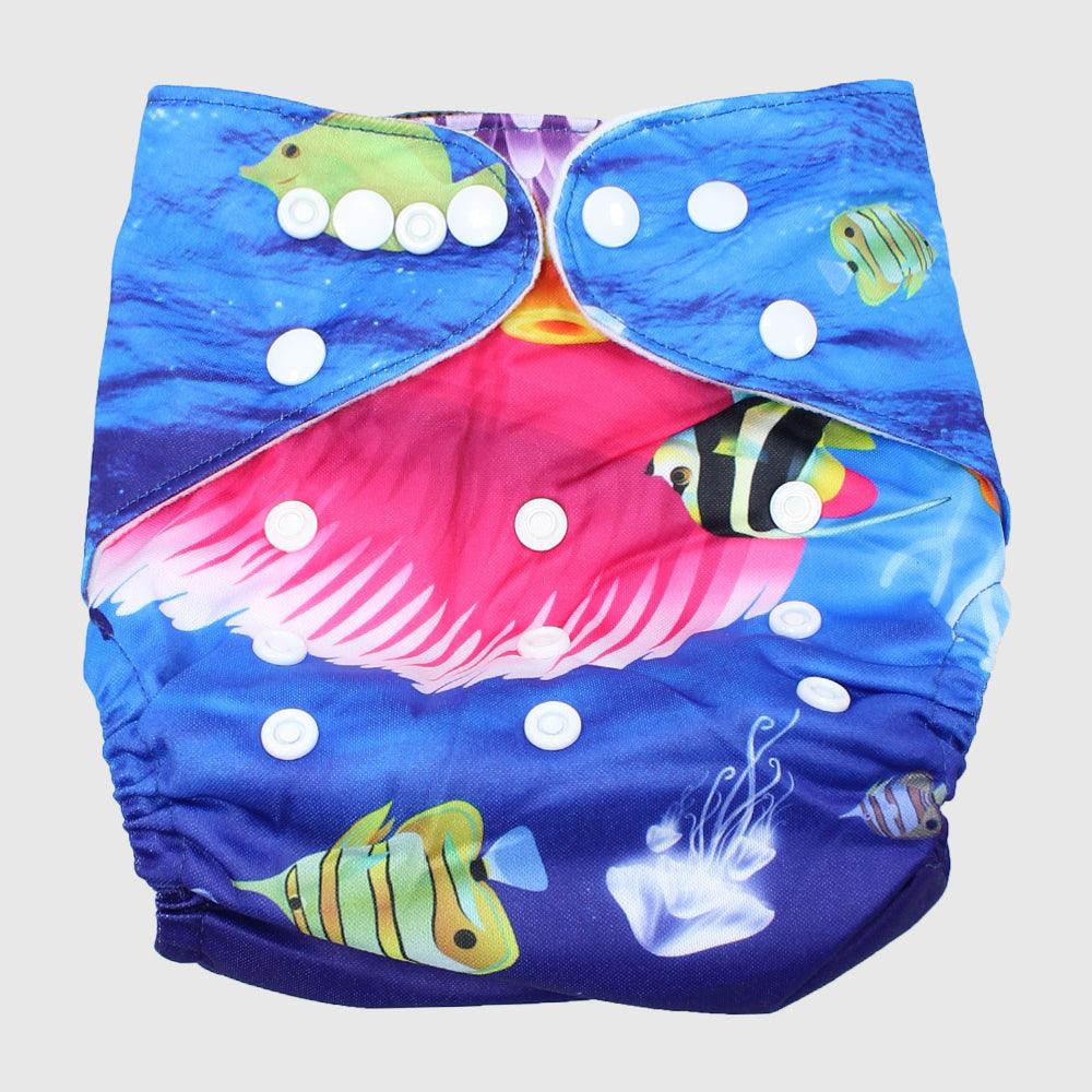 Under The Sea Adjustable And Reusable Diaper - Ourkids - Global