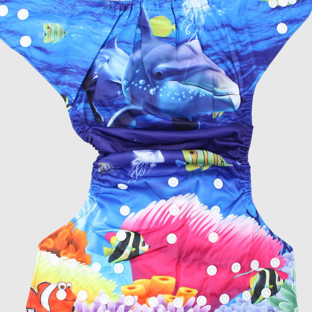 Under The Sea Adjustable And Reusable Diaper - Ourkids - Global