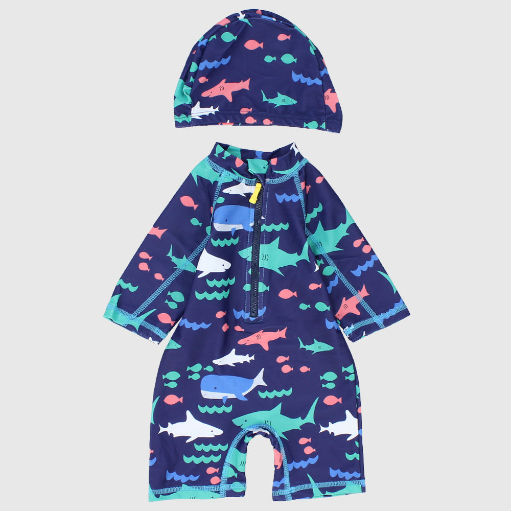 Under The Sea Overall Swimsuit - Ourkids - Global