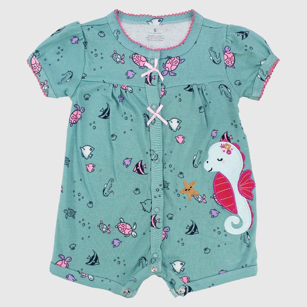 Under The Sea Short-Sleeved Romper - Ourkids - Mini Me