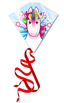 Unicorn Plastic kite - Ourkids - OKO