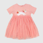 Unicorn Short-Sleeved Dress - Ourkids - Danda