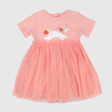 Unicorn Short-Sleeved Dress - Ourkids - Danda
