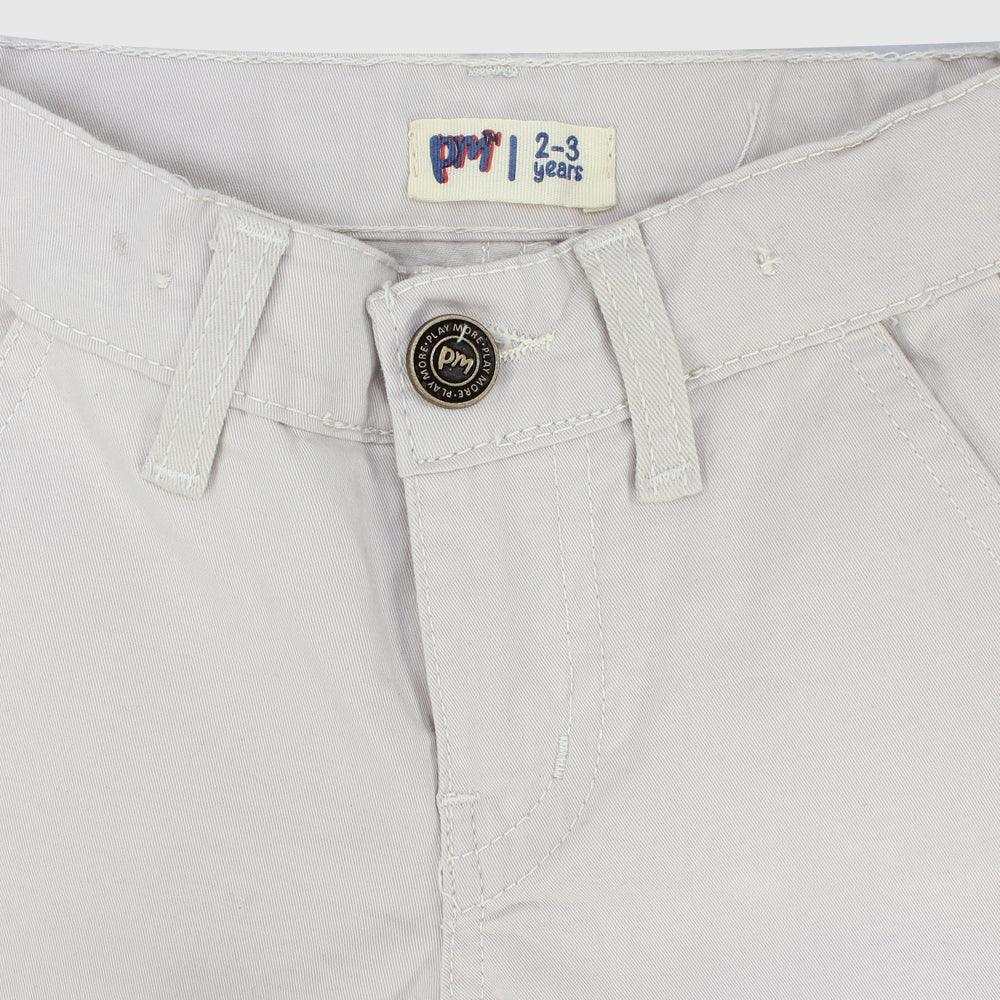 Unisex Beige Gabardine Cargo Pants - Ourkids - Playmore