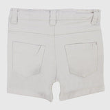 Unisex Beige Gabardine Shorts - Ourkids - Playmore