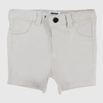 Unisex Beige Gabardine Shorts - Ourkids - Playmore