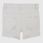 Unisex Beige Gabardine Shorts - Ourkids - Playmore