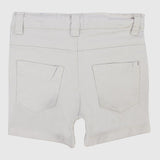 Unisex Beige Gabardine Shorts - Ourkids - Playmore