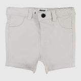 Unisex Beige Gabardine Shorts - Ourkids - Playmore