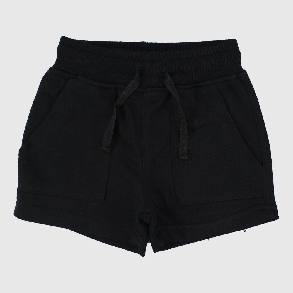 Unisex Black Comfy Shorts - Ourkids - Playmore