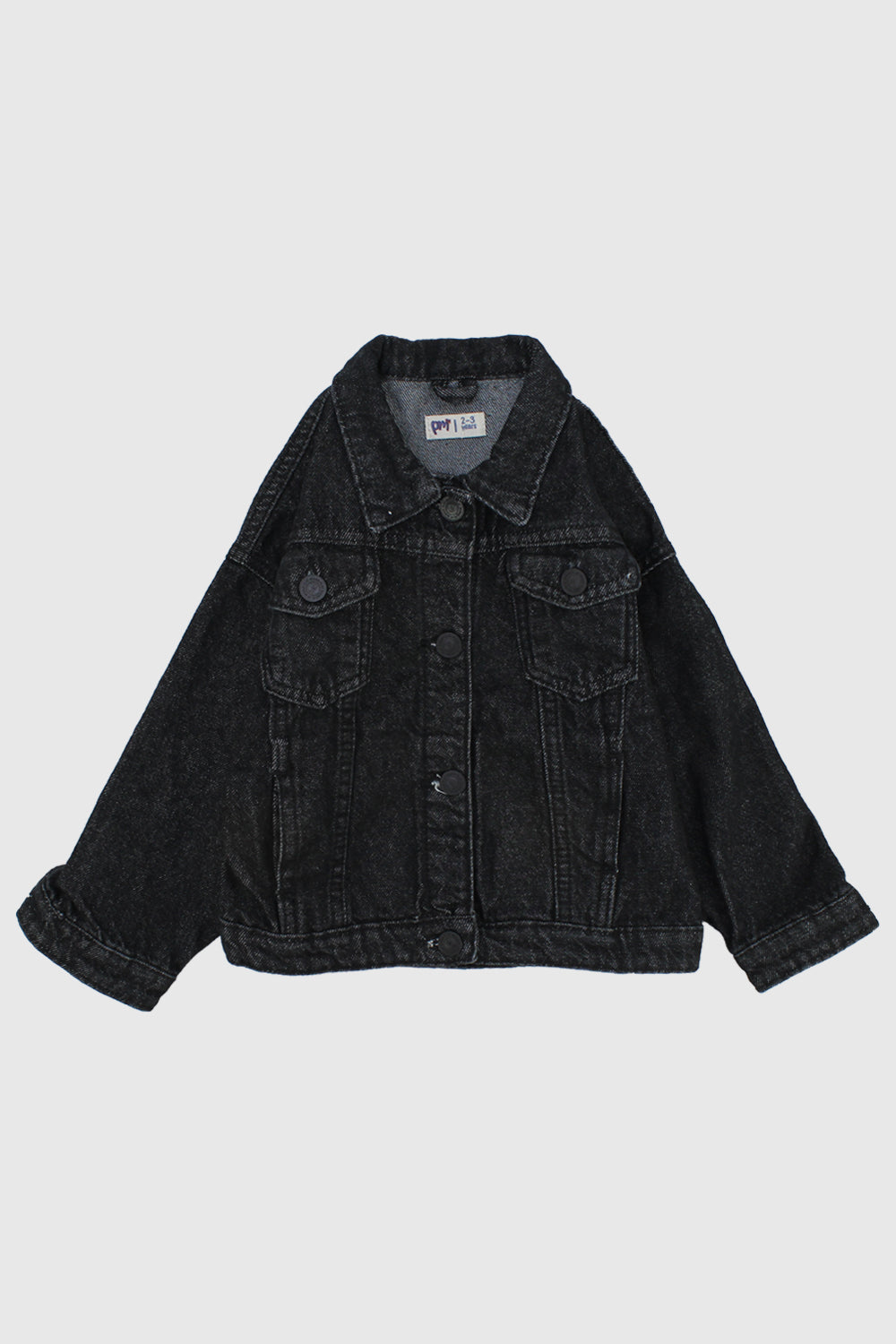 Unisex Black Jean Jacket - Ourkids - Playmore