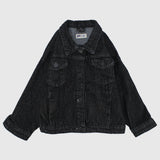 Unisex Black Jean Jacket - Ourkids - Playmore