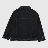 Unisex Black Jean Jacket - Ourkids - Playmore