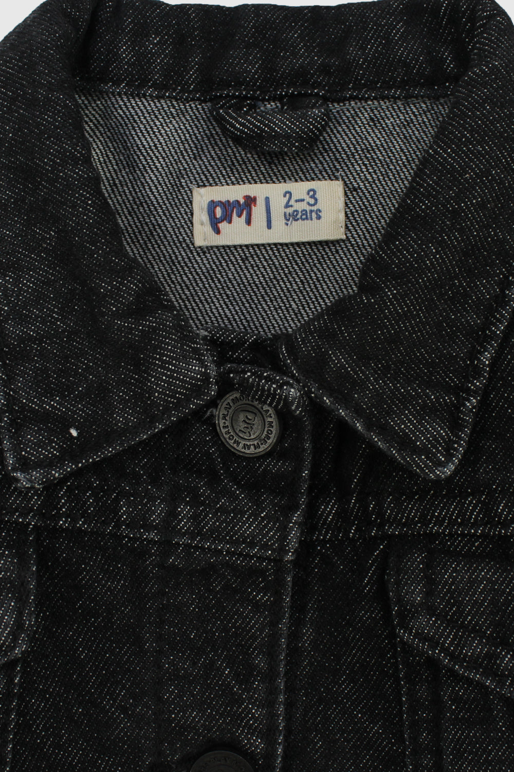 Unisex Black Jean Jacket - Ourkids - Playmore