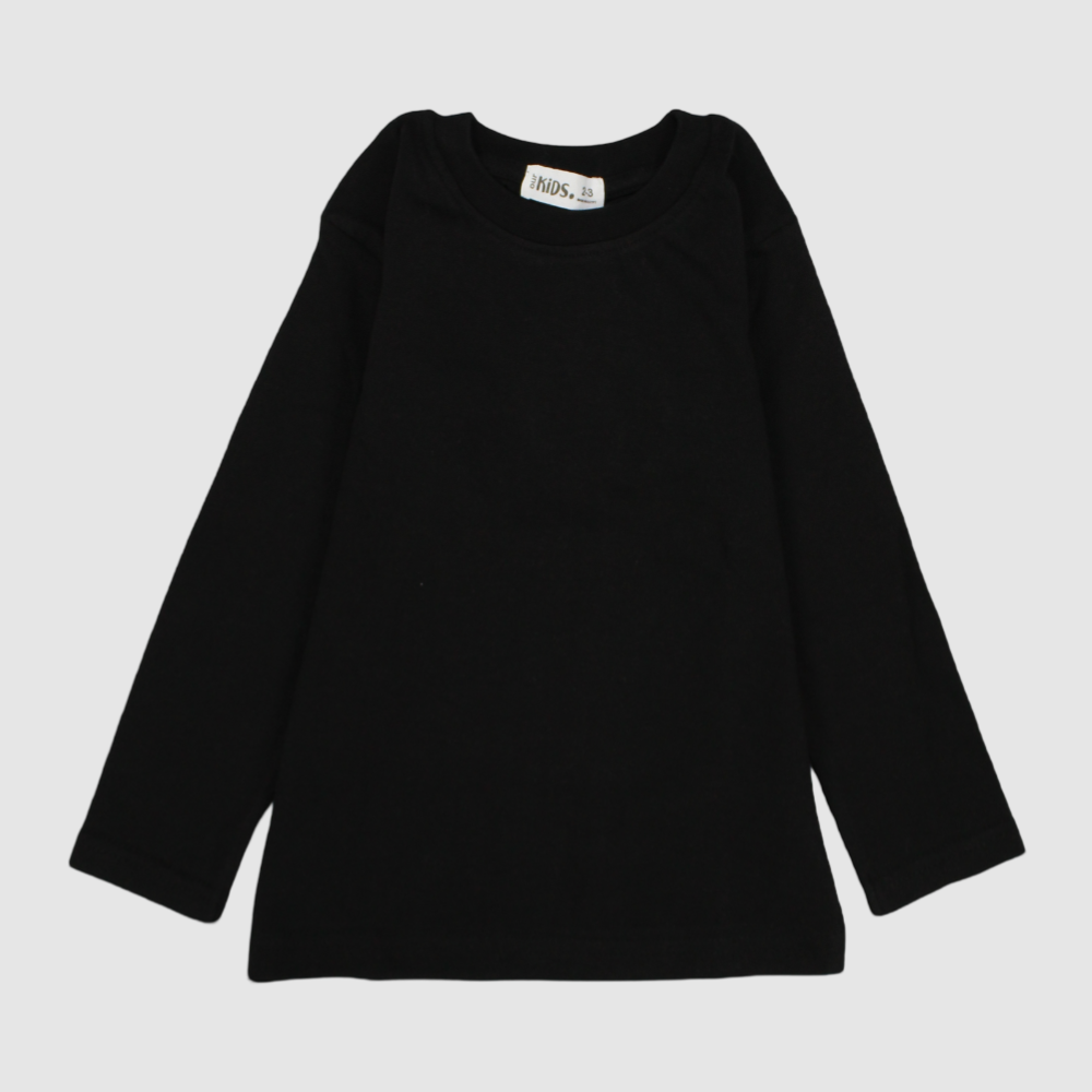 Unisex Black Long-Sleeved T-Shirt - Ourkids - Ourkids