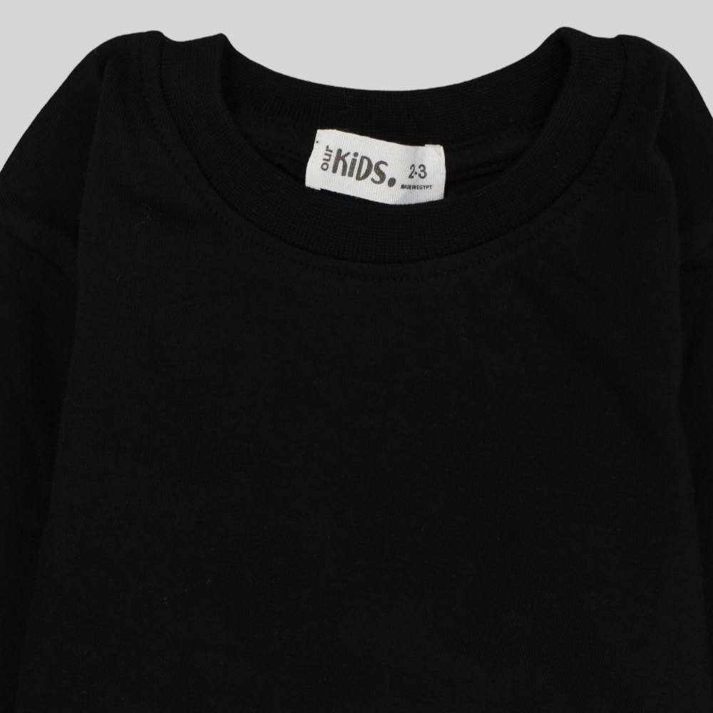 Unisex Black Long-Sleeved T-Shirt - Ourkids - Ourkids