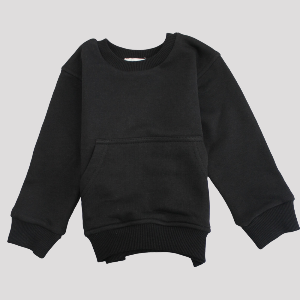 Unisex Black Sweatshirt - Ourkids - Ourkids