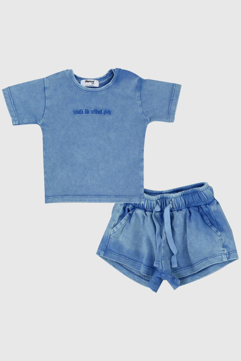 Unisex Blue Outfit Set - Ourkids - Playmore