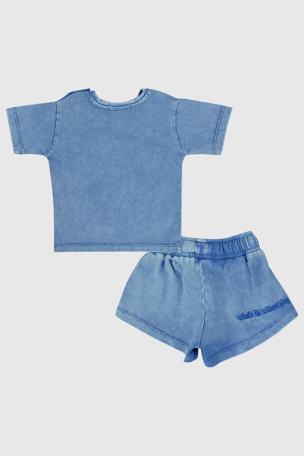 Unisex Blue Outfit Set - Ourkids - Playmore