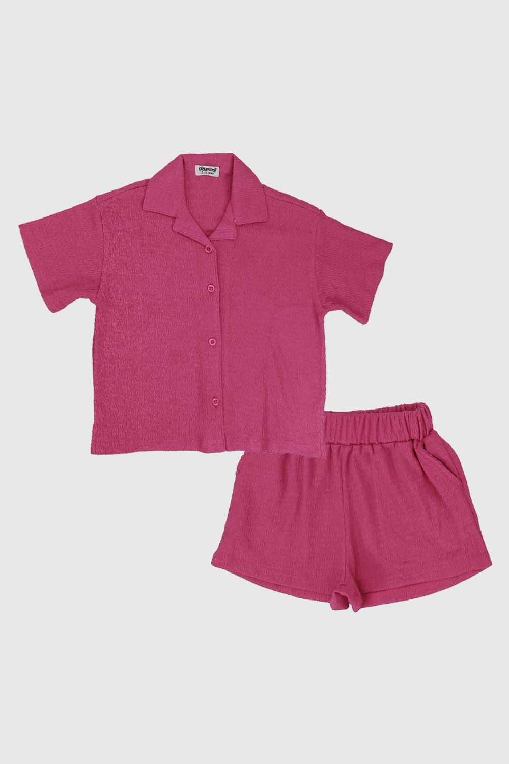 Unisex Fuchsia Outfit Set - Ourkids - Playmore