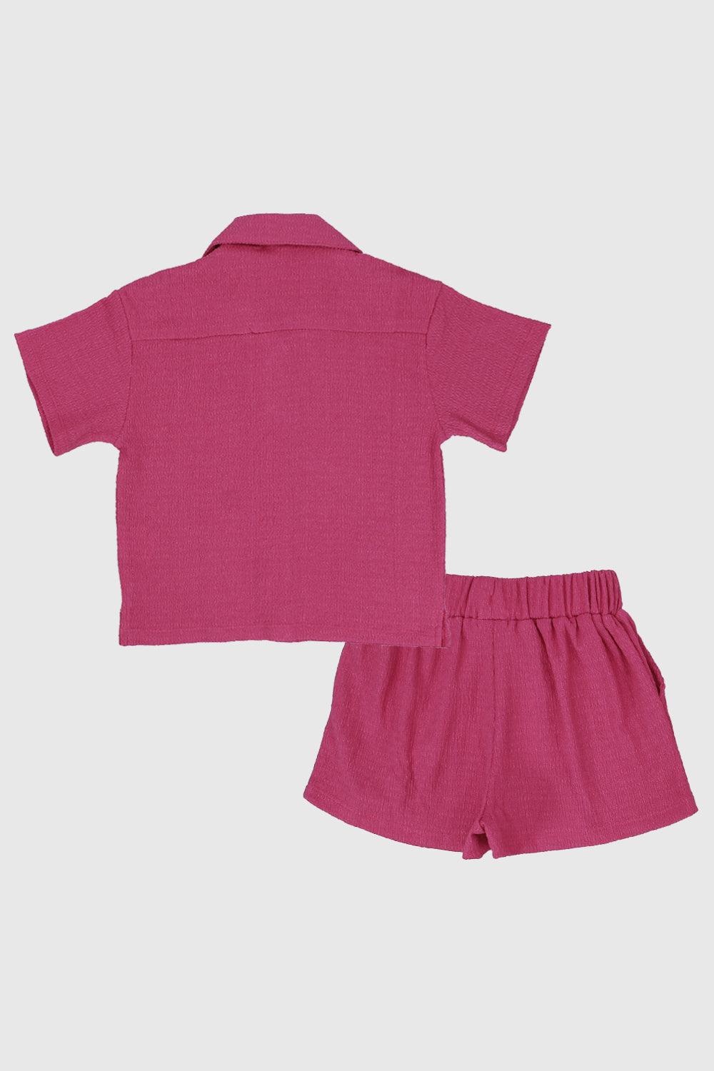 Unisex Fuchsia Outfit Set - Ourkids - Playmore