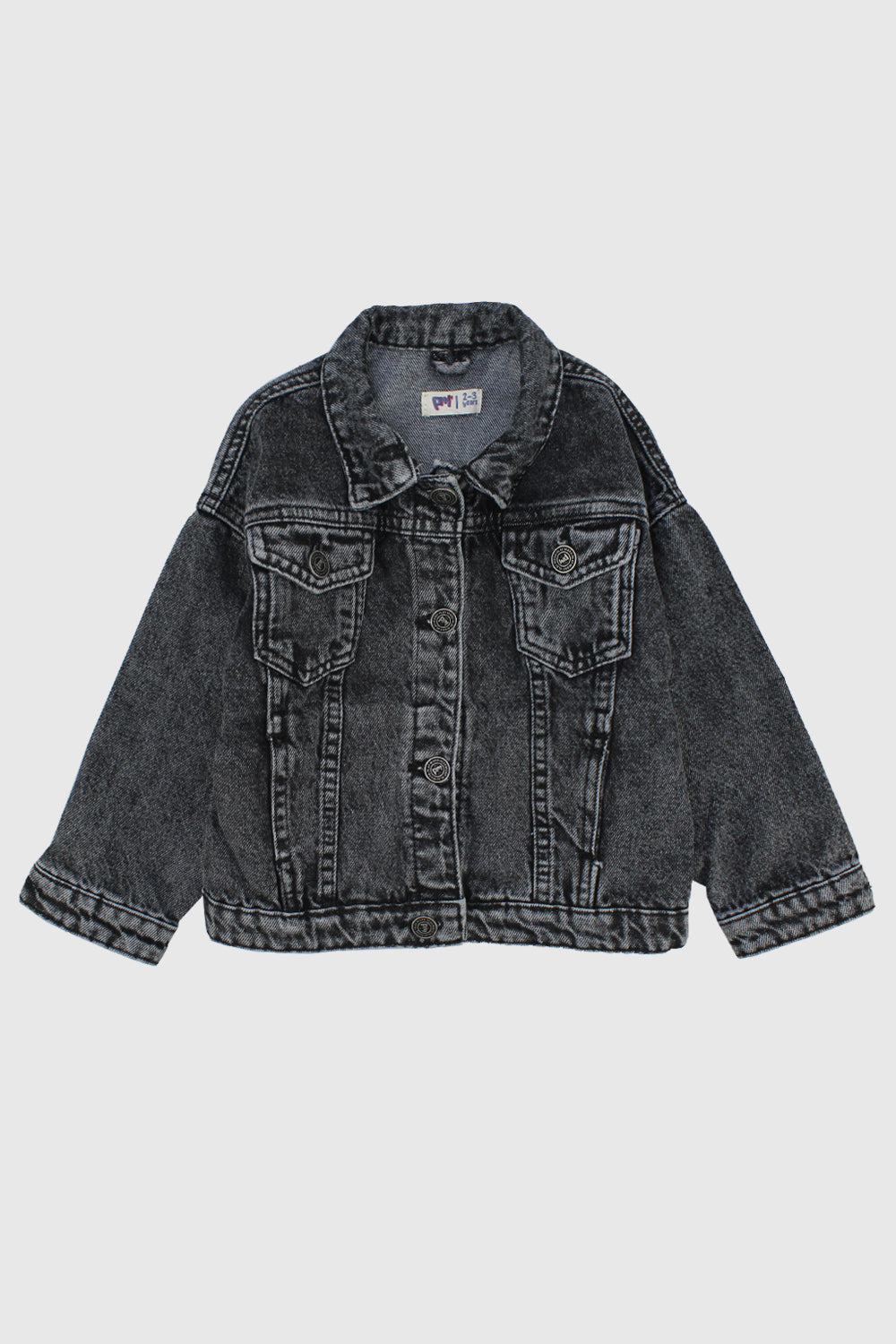 Unisex Grey Jean Jacket - Ourkids - Playmore