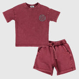 Unisex Maroon Outfit Set - Ourkids - Playmore