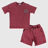 Unisex Maroon Outfit Set - Ourkids - Playmore