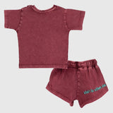 Unisex Maroon Outfit Set - Ourkids - Playmore