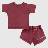 Unisex Maroon Outfit Set - Ourkids - Playmore