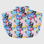 Unisex Multicolored Doodles Poncho Beach Towel With Hoodie - Ourkids - Playmore