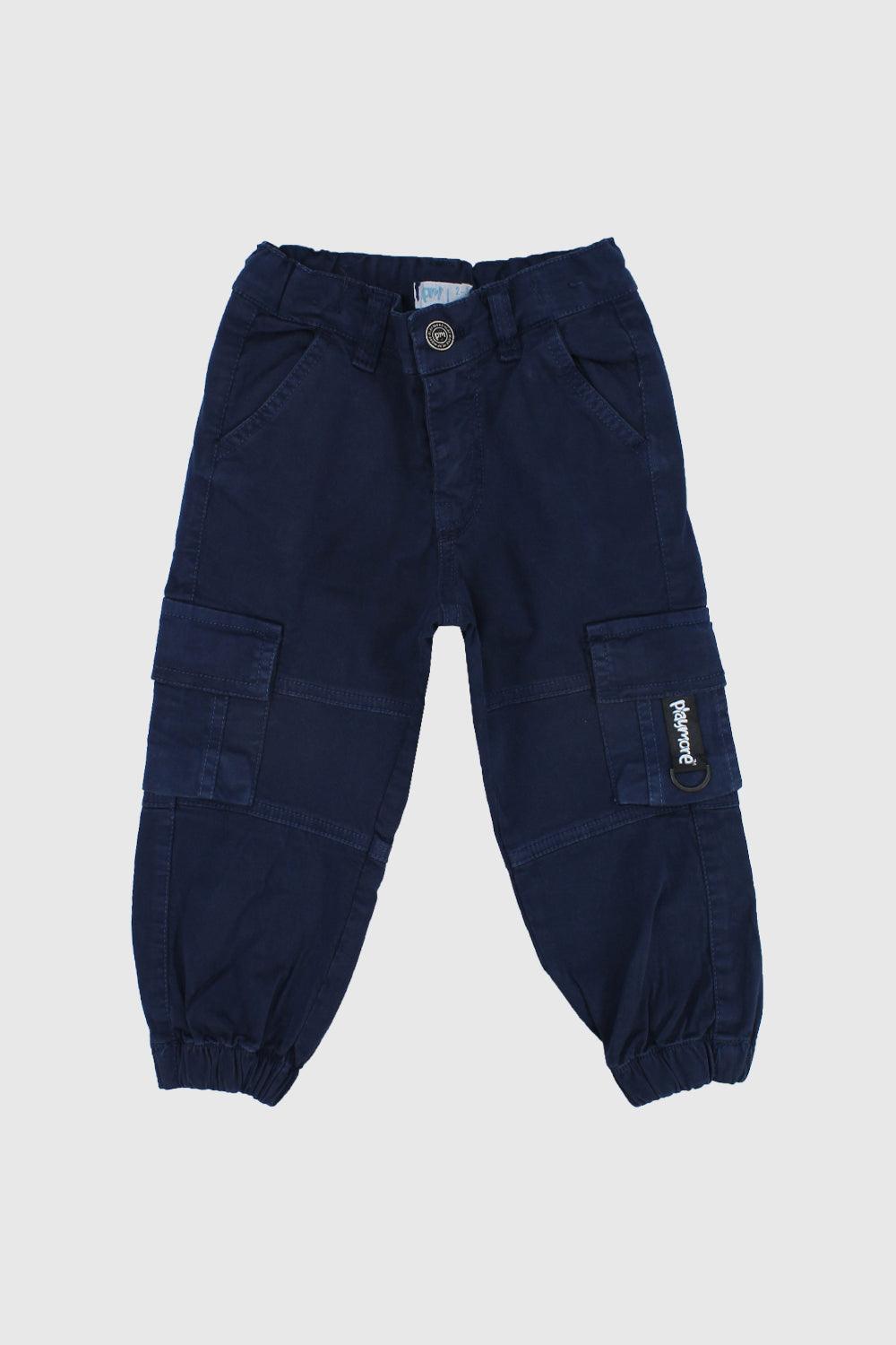 Unisex Navy Cargo Pants - Ourkids - Playmore