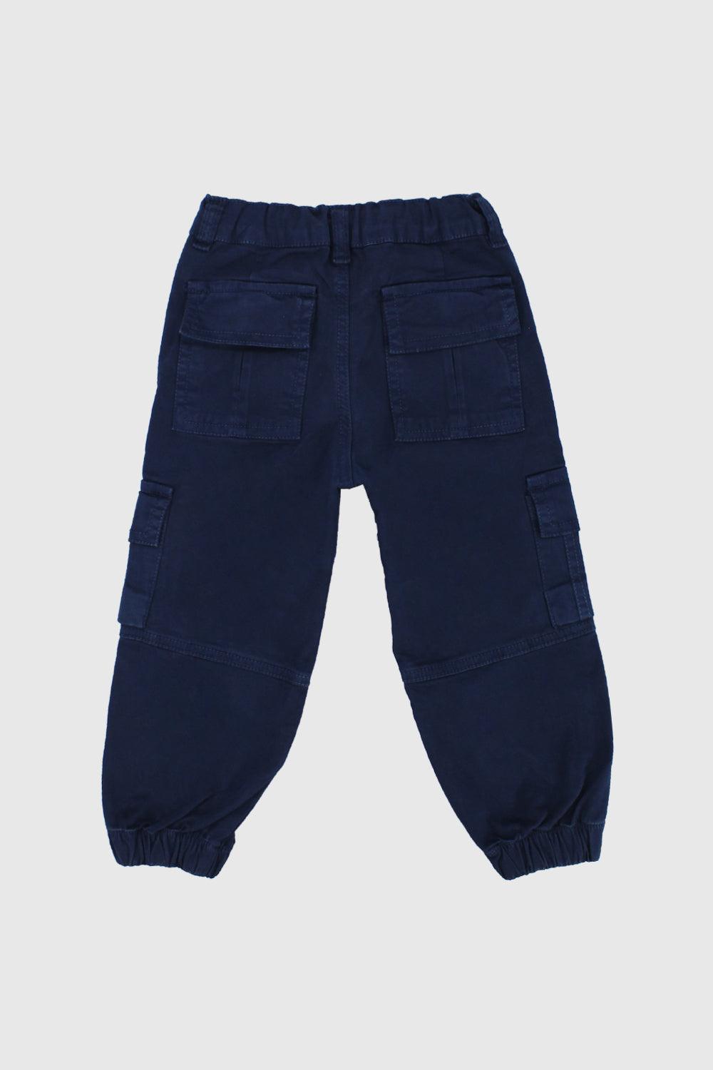 Unisex Navy Cargo Pants - Ourkids - Playmore