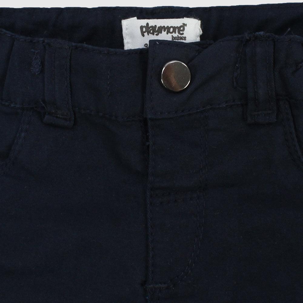 Unisex Navy Gabardine Shorts - Ourkids - Playmore