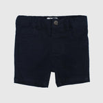 Unisex Navy Gabardine Shorts - Ourkids - Playmore