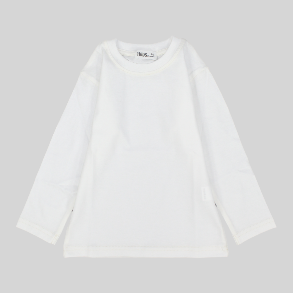 Unisex Offwhite Long-Sleeved T-Shirt - Ourkids - Ourkids