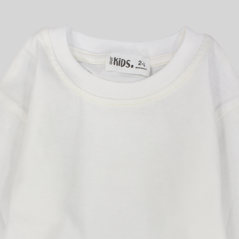 Unisex Offwhite Long-Sleeved T-Shirt - Ourkids - Ourkids