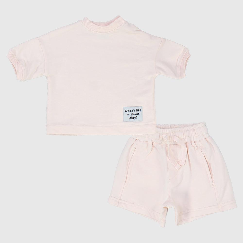 Unisex Pink 2-Piece Outfit Set - Ourkids - Playmore