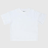 Unisex Plain Offwhite Short-Sleeved T-Shirt - Ourkids - Ourkids