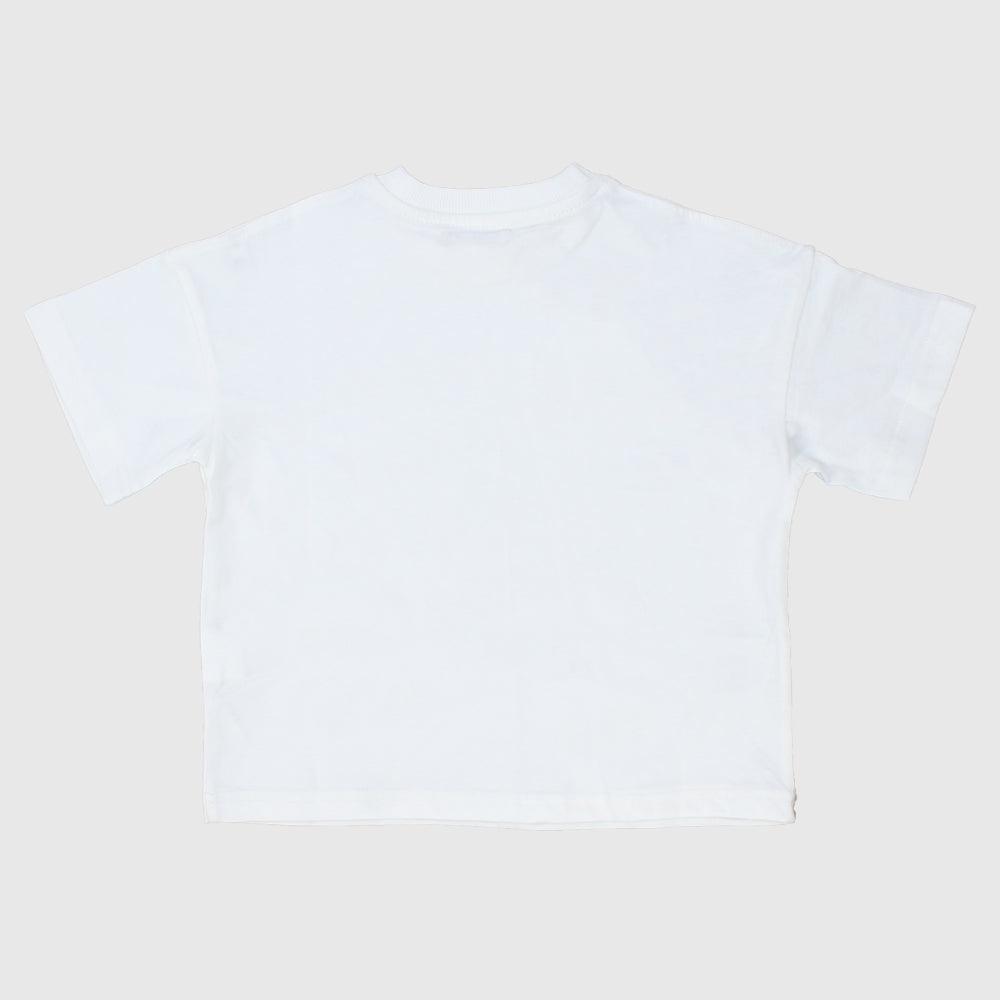 Unisex Plain Offwhite Short-Sleeved T-Shirt - Ourkids - Ourkids