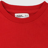 Unisex Plain Red Short-Sleeved T-Shirt - Ourkids - Ourkids