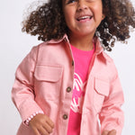 Unisex Salmon Long-Sleeved Overshirt - Ourkids - Playmore