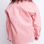 Unisex Salmon Long-Sleeved Overshirt - Ourkids - Playmore