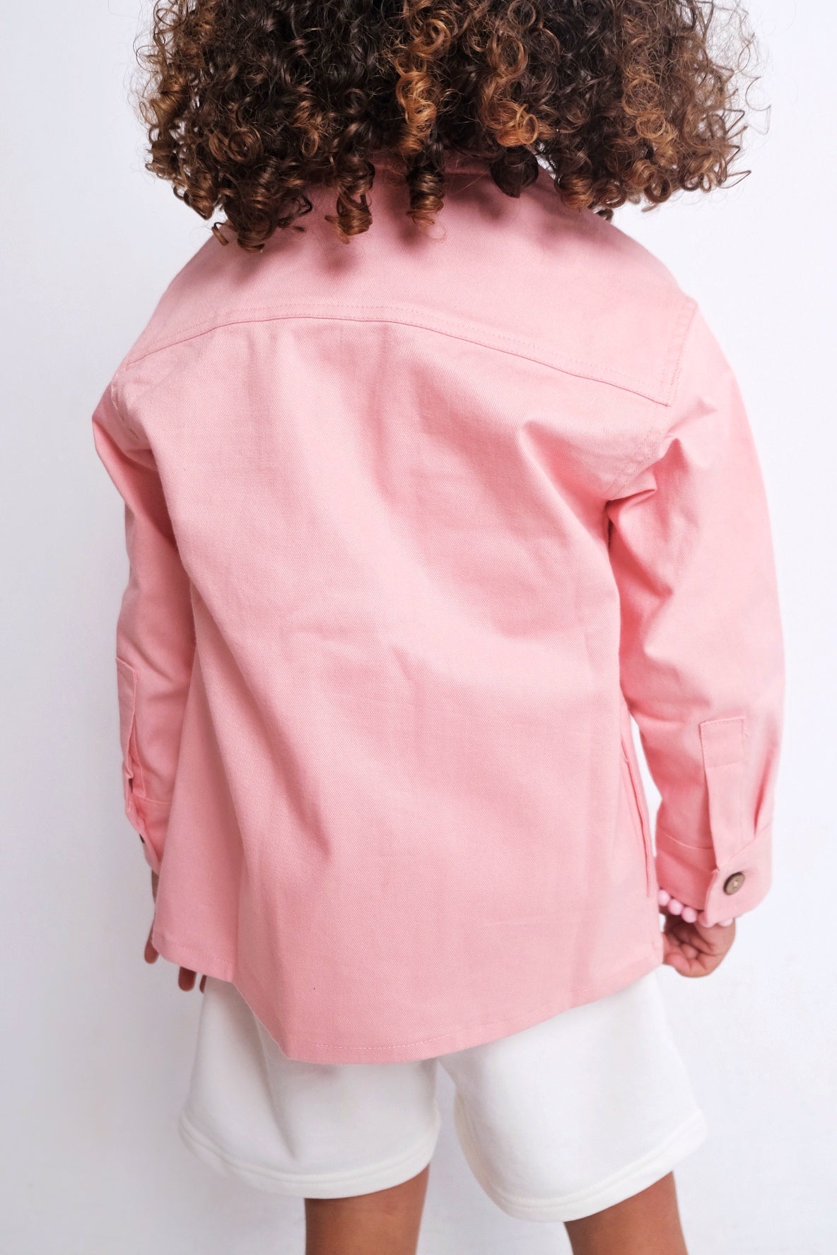 Unisex Salmon Long-Sleeved Overshirt - Ourkids - Playmore